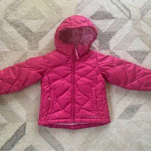 LL Bean Girls Down Puffer Winter Ski Jacket, Size 4